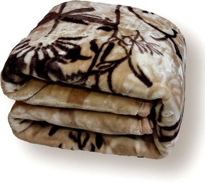 HOLYKRAFT Printed Double Mink Blanket for  Heavy Winter(Polyester, Multicolor)
