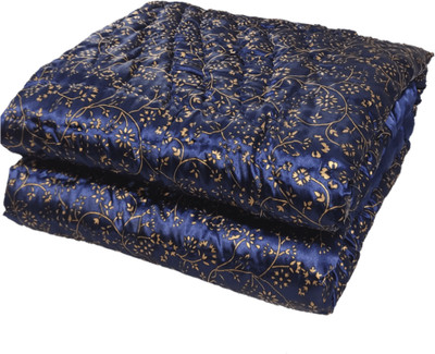 Gnudi Printed Queen Quilt for  Mild Winter(Silk, Purple)