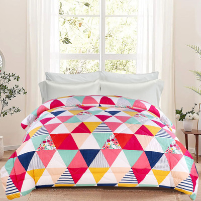 IWS 3D Printed Double Comforter for  AC Room(Microfiber, Multicolor)