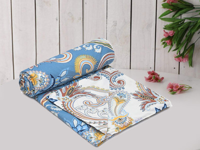 Flipkart SmartBuy Printed Single Dohar for  AC Room(Microfiber, Navy Blue)
