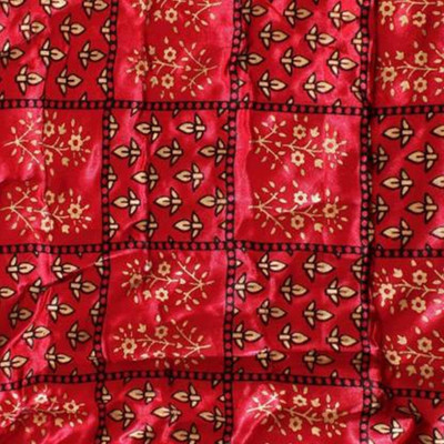 shree karni export Printed Double Mink Blanket for  Heavy Winter(Microfiber, Red)