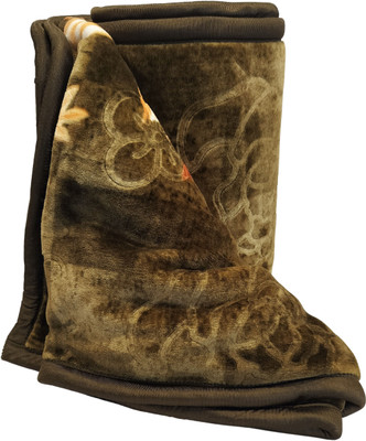 HOMIEE Floral Double Mink Blanket for  Heavy Winter(Polyester, Green)