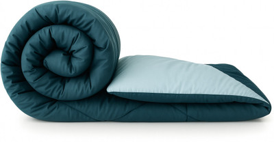Kaalantak Looms Solid Single Comforter for  AC Room(Microfiber, Denim & Sky Blue)