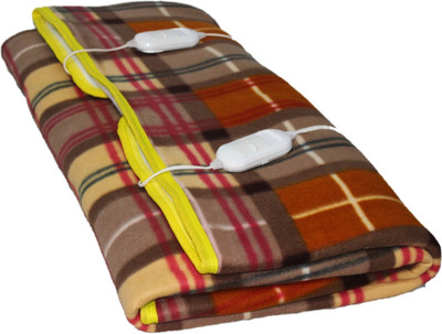 LERV'S Collection Solid Double Electric Blanket for  Heavy Winter(Polyester, Multicolor)