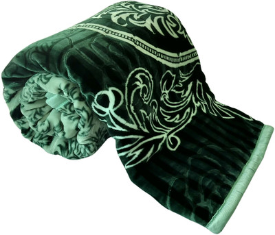 WARZMY Floral Double AC Blanket for  Heavy Winter(Polyester, Multi4)