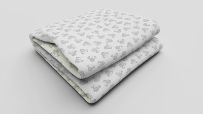 Home Plus Studios Printed Single AC Blanket for  AC Room(Cotton, White)