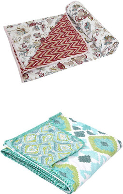 ckcreations Floral Single AC Blanket for  AC Room(Cotton, Multicolor)