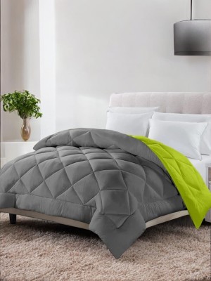 sentiments Solid Single Mink Blanket for  Mild Winter(Polyester, Parrot Green)