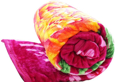 kirshinaENTERPRISES Floral Double AC Blanket for  Heavy Winter(Microfiber, Multicolor)