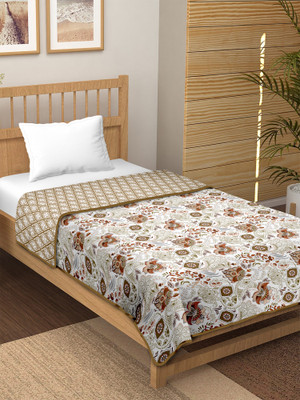 TUNDWAL'S Floral Double Dohar for  Heavy Winter(Cotton, Kerry Brown)