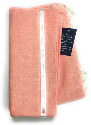 Aakriti Handloom Solid Single Top Sheet for  AC Room(Cotton, Red)