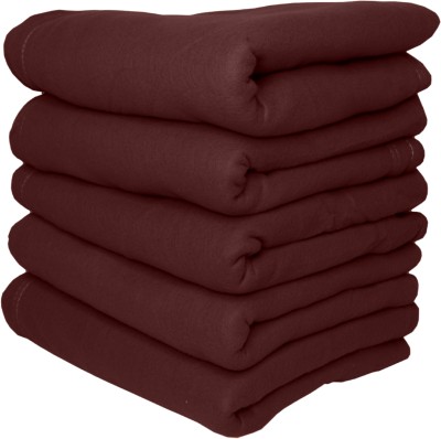 HOMIEE Solid Single Fleece Blanket for  Mild Winter(Polyester, 5 Brown)