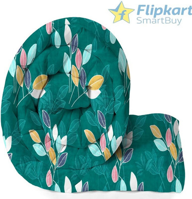 Flipkart SmartBuy Floral Single AC Blanket for  AC Room(Microfiber, Green)