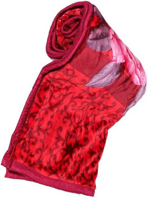 Changers Floral Single Mink Blanket for  Heavy Winter(Microfiber, Multicolor)