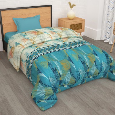 Story@home Printed Single AC Blanket for  AC Room(Microfiber, Blue, White)