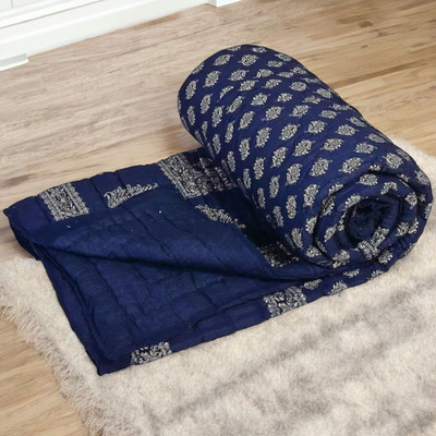 shree karni export Floral Single Quilt for  Heavy Winter(Polyester, Multicolor)