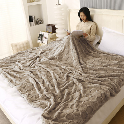 HOKiPO Abstract Queen AC Blanket for  AC Room(Microfiber, Desert Brown)