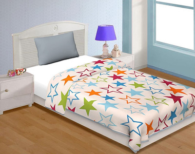 KOTHOTYA Printed Single Dohar for  AC Room(Poly Cotton, Multicolor)
