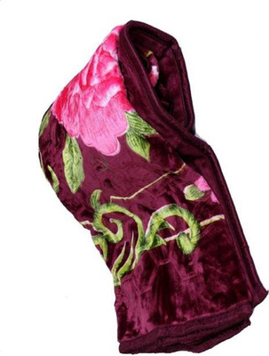 Swikon star Floral Double Mink Blanket for  Heavy Winter(Microfiber, Multicolor)
