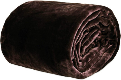 ACZO FEEL Self Design Double Swaddling Baby Blanket for  AC Room(Microfiber, Brown)