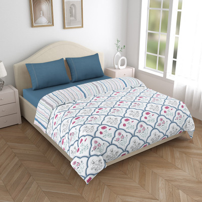 Haus And Kinder Printed Single Comforter for  AC Room(Polyester, Blue)