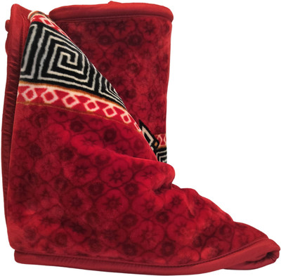 WARZMY Floral Double Electric Blanket for  Heavy Winter(Polyester, Red)