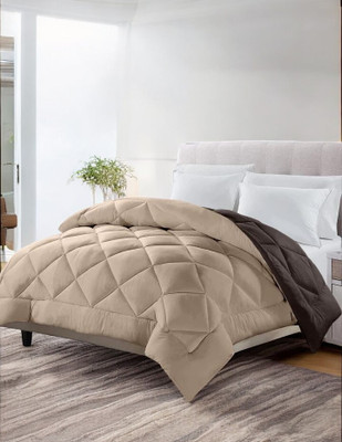 sentiments Solid Single Mink Blanket for  Mild Winter(Polyester, Brown)
