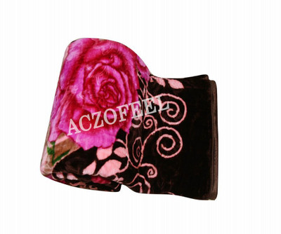 ACZO FEEL Floral Double Mink Blanket for  Heavy Winter(Microfiber, Multicolor)
