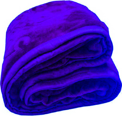 SHOORAAY Self Design Double Quilt for  Heavy Winter(Woollen Blend, Blue)