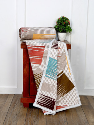 PRINDA Printed Double Dohar for  AC Room(Poly Cotton, Multicolor)