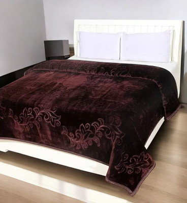 shree karni export Floral Single Mink Blanket for  AC Room(Microfiber, Multicolor)