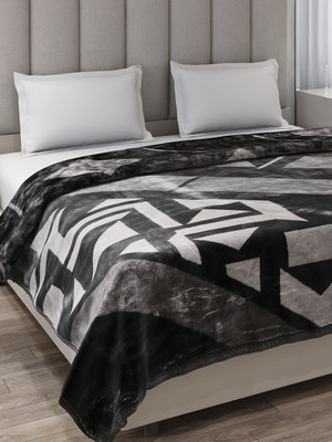 MONTE CARLO Printed Double Mink Blanket for  Heavy Winter(Polyester, Multicolor)