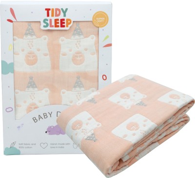 TIDY SLEEP Animal Crib Crib Baby Blanket for  AC Room(Cotton, Pink)