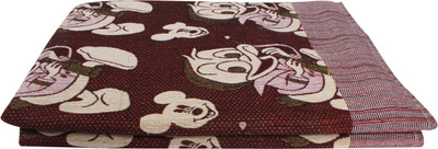Saagar Tex Cartoon Single AC Blanket for  AC Room(Cotton, Brown)
