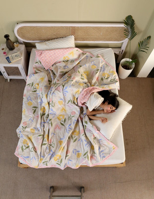 SANJU CORPORTION Printed Single Comforter for  AC Room(Cotton, Printed 618)