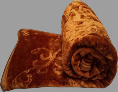 Changers Self Design Single Mink Blanket for  Heavy Winter(Polyester, Multicolor)