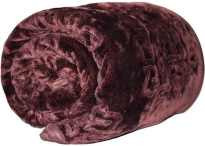 MFI Self Design Single Mink Blanket for  Heavy Winter(Woollen Blend, Single Color)