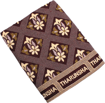 Tharunsha Elite Floral Single AC Blanket for  Mild Winter(Cotton, Maroon)