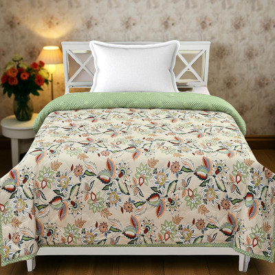 Razzai Solid Single AC Blanket for  AC Room(Microfiber, Emraled Green)