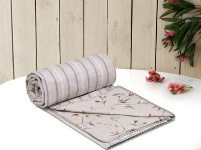Flipkart SmartBuy Printed Single Dohar for  AC Room(Microfiber, Beige,Orange)