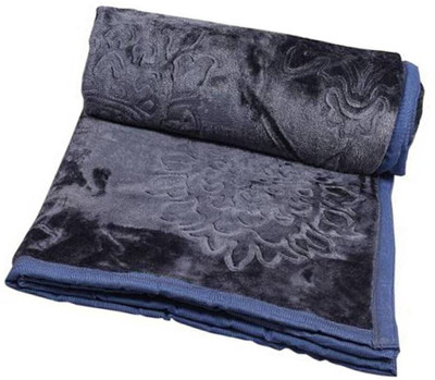 ACZO FEEL Abstract Double Mink Blanket for  Mild Winter(Microfiber, Grey)