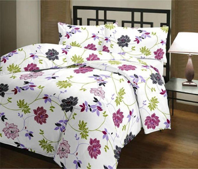 SUNJES Floral Single Dohar for  Mild Winter(Poly Cotton, Multicolor)