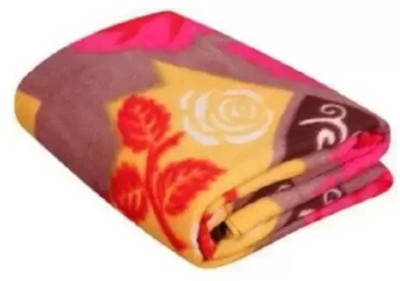 Barbarik Printed Single Fleece Blanket for  Mild Winter(Microfiber, Multicolor)