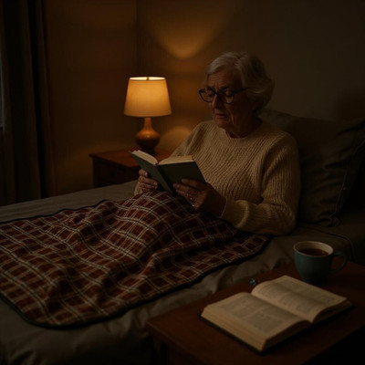 Comfort Ideas Checkered Double Electric Blanket for  Heavy Winter(Poly Cotton, chocolate brown)