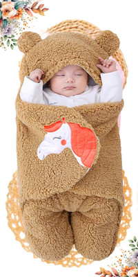 Aakriti Embroidered Single AC Blanket for  AC Room(Fur, Camel)