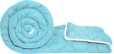 Divine Casa Solid Double Comforter for  AC Room(Microfiber, Sky Blue)