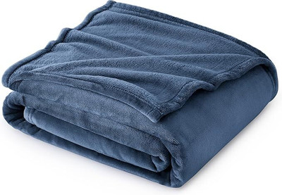 CHANDRAVATI Solid Single AC Blanket for  Heavy Winter(Polyester, Blue)