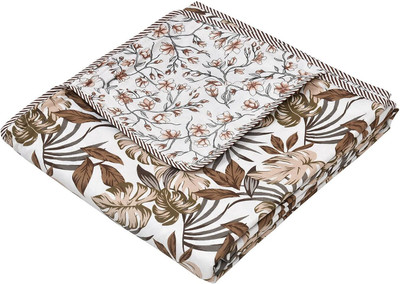 Anadhika Printed Double Dohar for  AC Room(Cotton, Pine Brown)