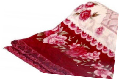SIMAM Floral Single Mink Blanket for  Mild Winter(Microfiber, Multicolor 16135)