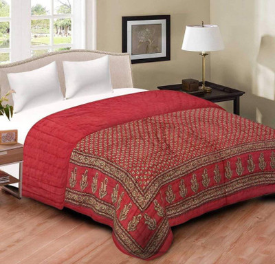 shree karni export Floral Double Mink Blanket for  Heavy Winter(Microfiber, Multicolor)